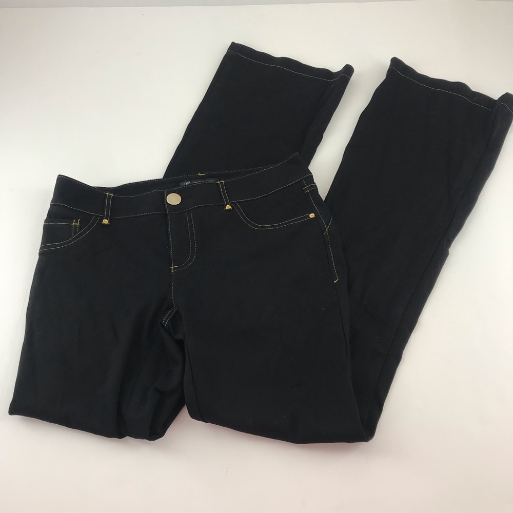 INC International Concepts Black Boot Cut Jeans